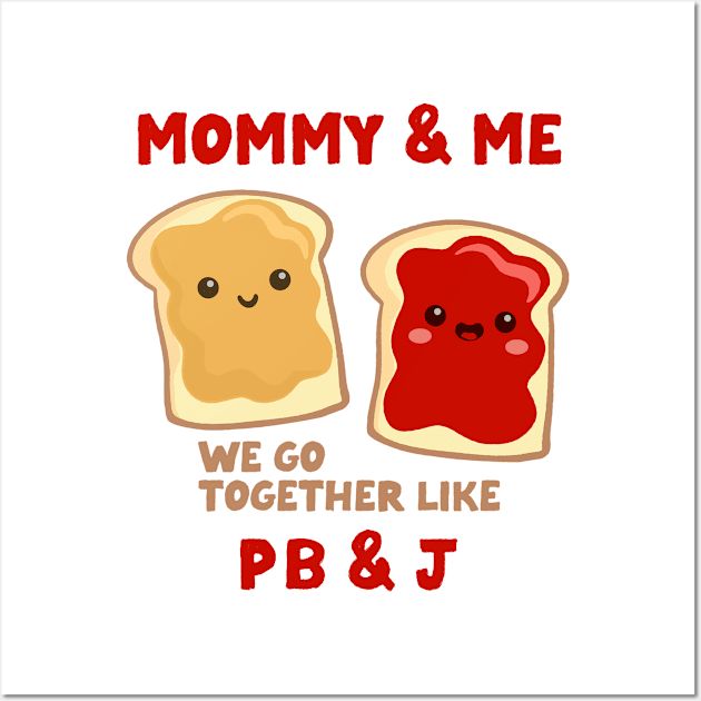 pbj mommy & me (strawberry) Wall Art by mystudiocreate